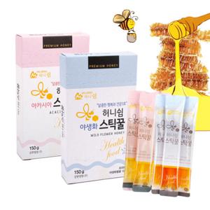 [강원양봉] 프리미엄 아카시아/야생화 스틱꿀 (10개x각1box)