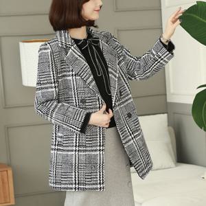 [웬디즈갤러리]로아 글렌체크 코트 SCT003