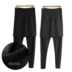 임산부용 기모코코치마레깅스 겨울 외출 임부복 바지