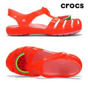 크록스 키즈 이자벨라 참 샌들 205535-6PJ