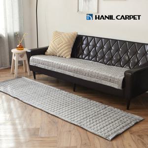 [한일카페트] 제스 극세사 소파패드 4인용 65x230