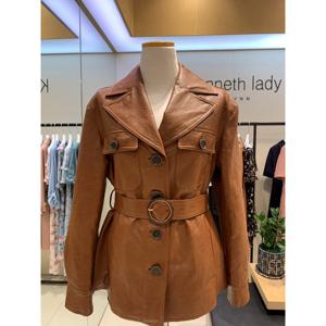 [케네스레이디]레더벨트자켓 EWJKJJ04