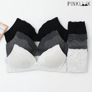 [핑크룩] 모던코튼 노와이어 브라팬티 6종세트