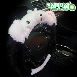 푸딩 로웰 3D 밍크 겨울 핸들커버