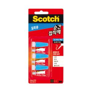 스카치 순간 접착제(AD114 일회용 액상 0.5gX3입 3M)