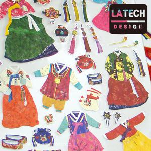 팬시스티커 15S-Z829 한복/한복스티커/꾸미기스티커/장식스티커/