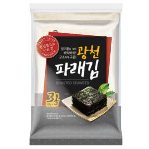 삼육수산 삼육김 광천파래김 3번들 (20g x3봉 x10팩)