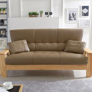 알렉스 뉴송원목 3인 천연면피 소가죽소파