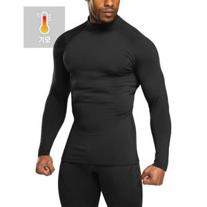 테슬라 남성 베이스레이어 기모 터틀넥 발열 내복 내의