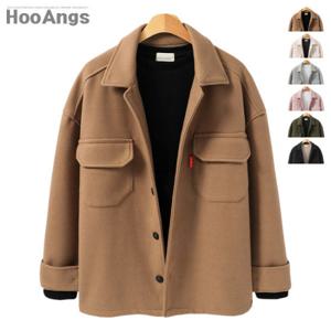 [후앙스] 오버핏 플랩포켓 울라이크 자켓 SBJK1032