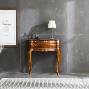 [퍼니프랑] 엔틱가구 TR 23 6D 우드 컬러 화장대 겸용 콘솔