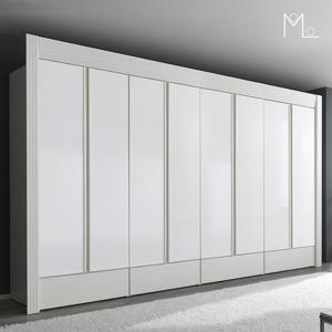 [모로] 쉬끄갤러리 밀키 하이그로시 13자 장롱세트 옷장 장농