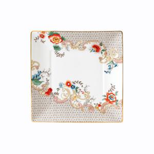 [웨지우드] 원더러스트 로코코플라워 사각접시 1p