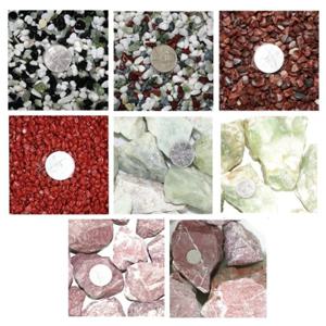 오색돌/삼색돌/원석모음 (대포장)  정원꾸미기 백자갈 어항