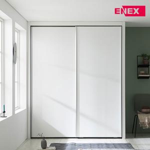 [에넥스]코튼 작은방 붙박이장(화이트/거울포함)-1670~1800mm
