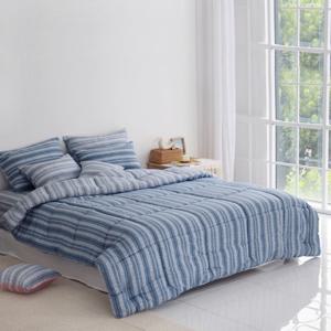 [베드앤데코] 크레욘 항균 차렵이불+베개커버세트[SS]