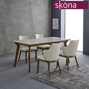 [스코나]브리턴 세라믹 4인 식탁세트(일반형)