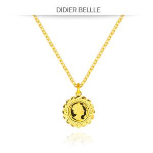 디디에벨라 24K 순금 엘리자베스 메달 목걸이 7.5g