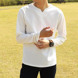 [더맨쉽] 트렌디한 넥포인트 긴팔티 DMTRT30032