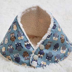 [크로바몰] 블루미니부엉이 기모바나나빕