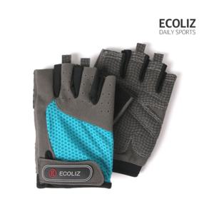 [에코리즈] 헬스장갑 ECH-8000(민트)/반장갑/휘트니스/역도/헬스