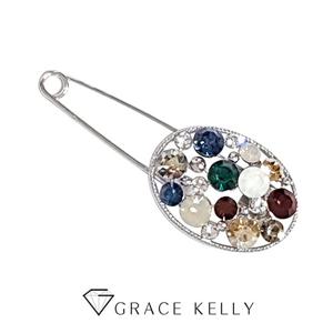 그레이스켈리 멀티 스왈 옷핀 브로치 BR103