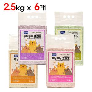 테비토퍼 두부두부 프렌즈 2.5kg 6개입 고양이모래