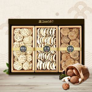 표고버섯 선물세트 자연3호[백화고170g+흑화고170g+절편100g]