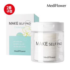 [메디플라워]메이크업 셀프 패드 본품 100매+리필 130매 / 화장솜 클렌징패드 토너패드