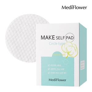 [메디플라워]메이크업 셀프 패드 리필 130매 / 화장솜 클렌징패드 토너패드