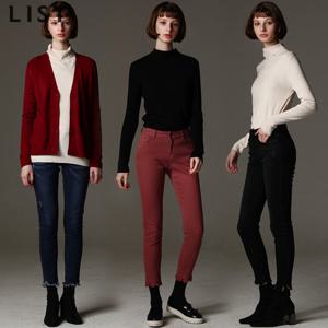 [리스트] 컷아웃 헴 내추럴 워싱 데님 팬츠