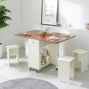 셀레스타 라이프 LPM 올인원 접이식 폴딩 식탁테이블+스툴2개