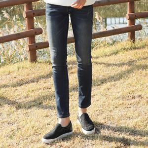 [더맨쉽] 보온력 최고 기모본딩 워싱 스판 청바지 CITCP10062