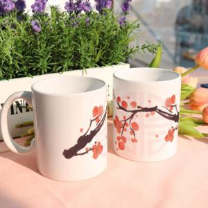 아트박스/꾸밈 tb755-디자인머그컵2p-매화나무