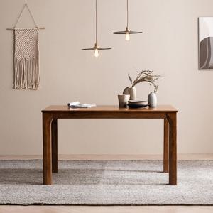 헤이미쉬홈 바렌트 고무나무 원목 4인용 식탁 테이블 1350