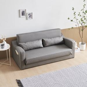 수오 로즈망 방수가죽 3인용 소파베드