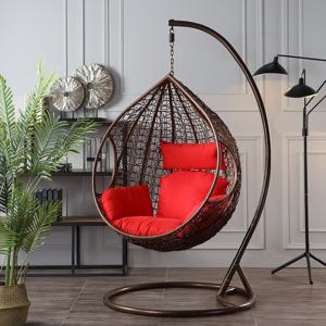 수오 S라운지 1인용 라탄 흔들 그네의자