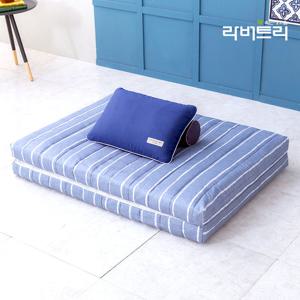 라버트리 2단접이식 메모리폼 토퍼매트 5cm 미니싱글 기숙사원룸