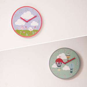 오리엔트 산뜻하고 화사한 일러스트 인테리어벽시계 2종 택 1