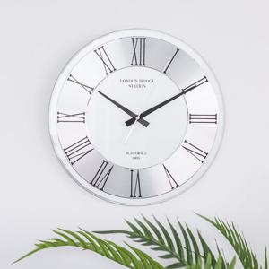 오리엔트 OT800S 무소음 로만실버 글라스 프리미엄 벽시계 OT800