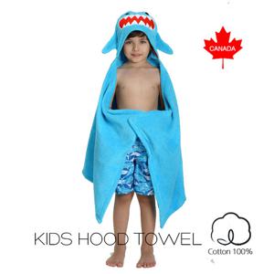 주치니 캐릭터 키즈 후드타올 Sherman the Shark