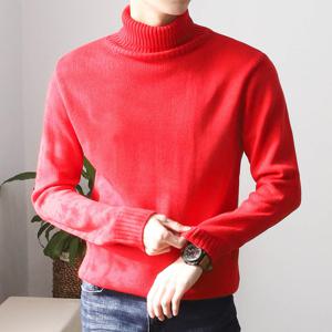 [더맨쉽] 감촉좋은 데일리 베이직 목폴라 니트 EYTPT20033