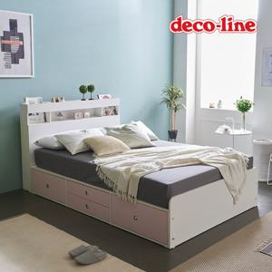 데코라인 코넬 피카 헤드 수납 더블 침대 프레임 DKN066C (착불)
