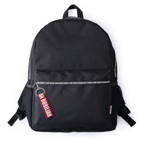 버빌리안 지퍼 포인트 백팩 BLACK&BLACK