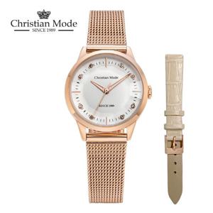 크리스챤모드(Christian Mode) 여성 메쉬시계 CM411RGGY