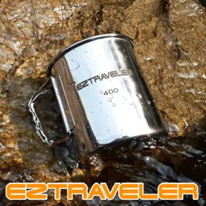 이지트래블러 스텐 싱글 머그컵 400ml 폴딩핸들 등산컵 캠핑컵