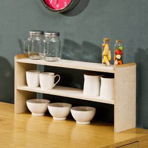 포메리트 자작나무 주방 선반 2단 중