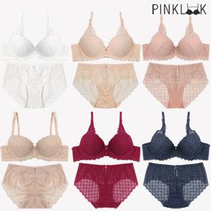 [핑크룩] 에오아이 레이스 ABC컵 볼륨 브라팬티 12종세트