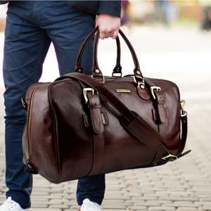 투스카니레더 TL 보이저 베지터블가죽 버클 보스턴백 TL141249