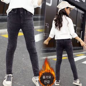 아동 주니어의류 기모청바지 데님팬츠 초등학생 2872